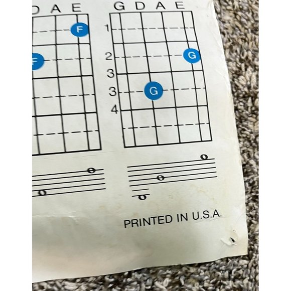 Scherl and Roth Basic Fingering Chart First Position for Violin Poster 30 Inch - Picture 5 of 13